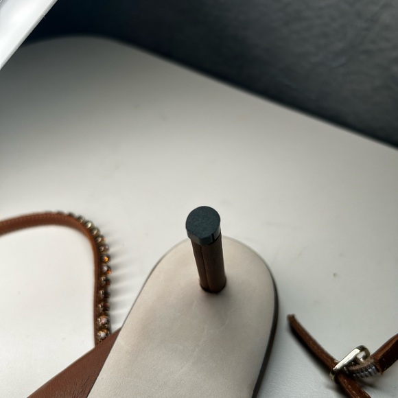 Tamara Mellon Brown Strappy Women's Sandals made in Italy - Picture 7 of 9